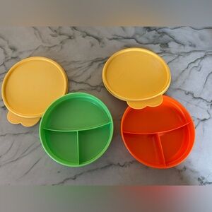 Tupperware divided lunch containers